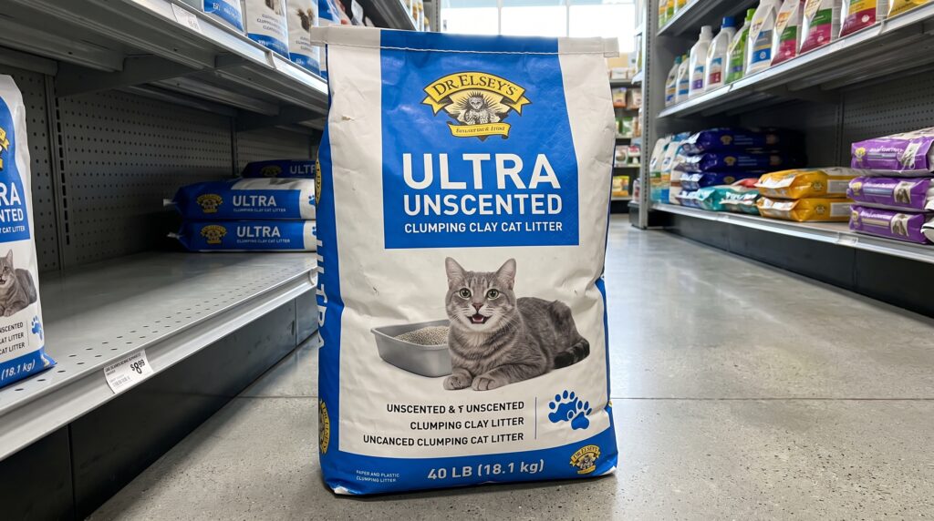 Dr Elsey's  ultra unscented clumping clay cat Litter bag